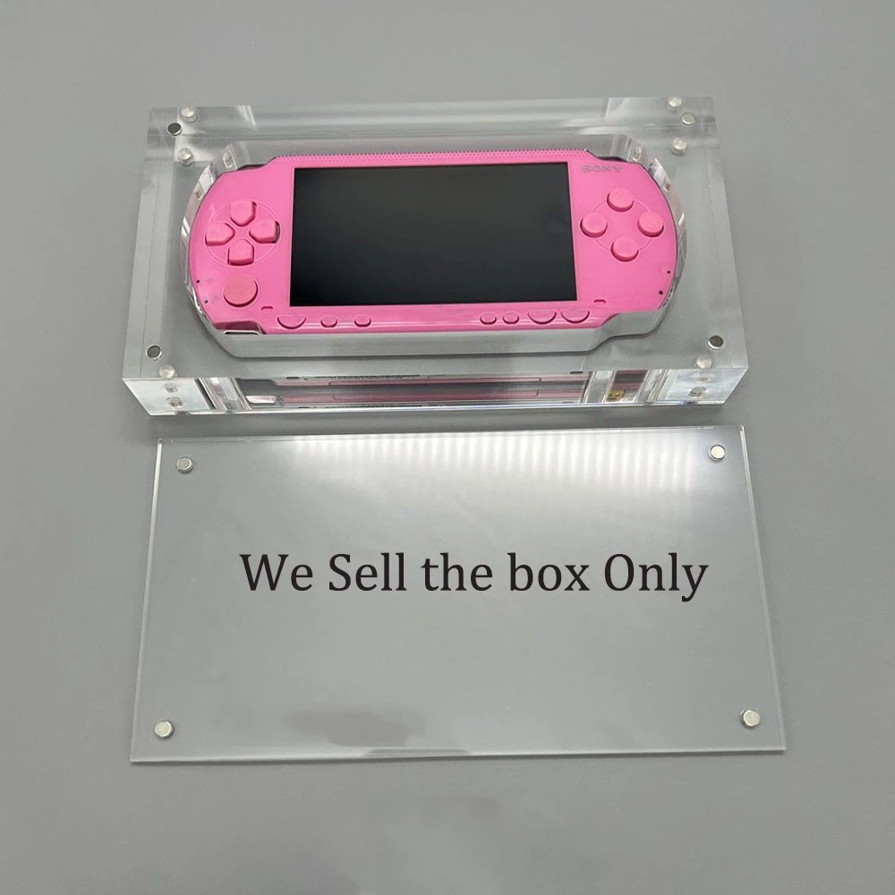 

Высокопрозрачная акриловая защитная коробка для PSP 1000, чехол для хранения с магнитной крышкой, прозрачная коробка