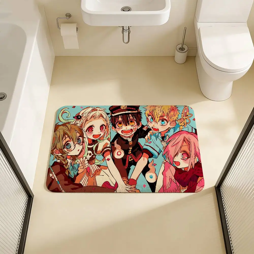 Toilet Bound Hanako Kun Anime Room Mats Retro Multiple Choice Living Room Kitchen Rug Non-Slip Welcome Rug