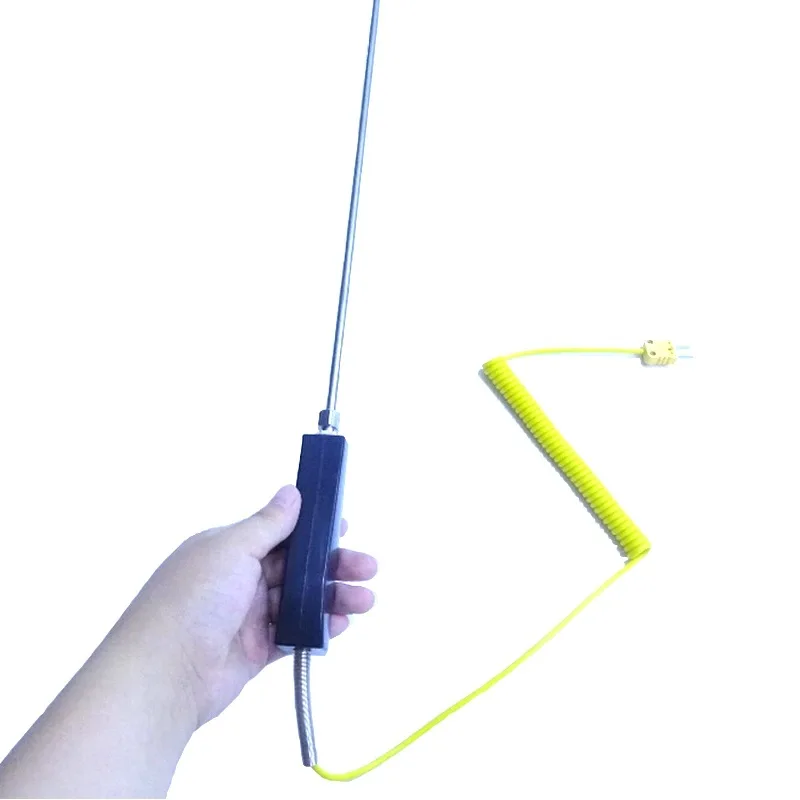 1300 degree high temperature probe K type thermocouple handle probe type high temperature furnace flame air body liquid probe