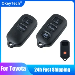 OkeyTech Replacement Remote Car Key Shell Case Fob For Toyota Highlander Camry Solara Corolla Sienna 2002 -2007 2+1/3 +1 Buttons