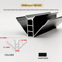 Aluminum alloy 18mm. Concave link line, side of the kicker line light, corner light. L-shaped edge strip,Woodwork  clamp