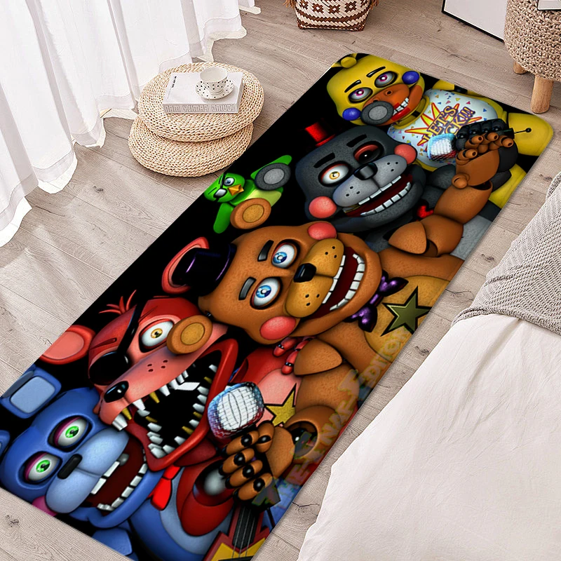 Rug for Bedroom F-Five N-Nights at F-Freddy´s Carpet Living Room Funny Doormat Soft Game Room Bathroom Mat Home Decoration