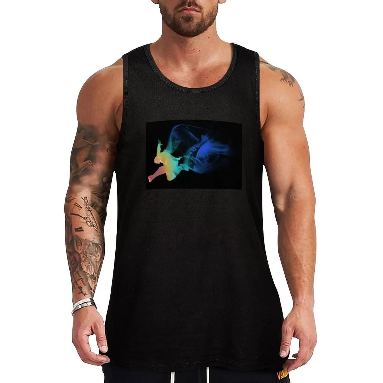 

Parkour: Air Updraft Tank Top Men sleeveless tee male top Man gym clothes fitness