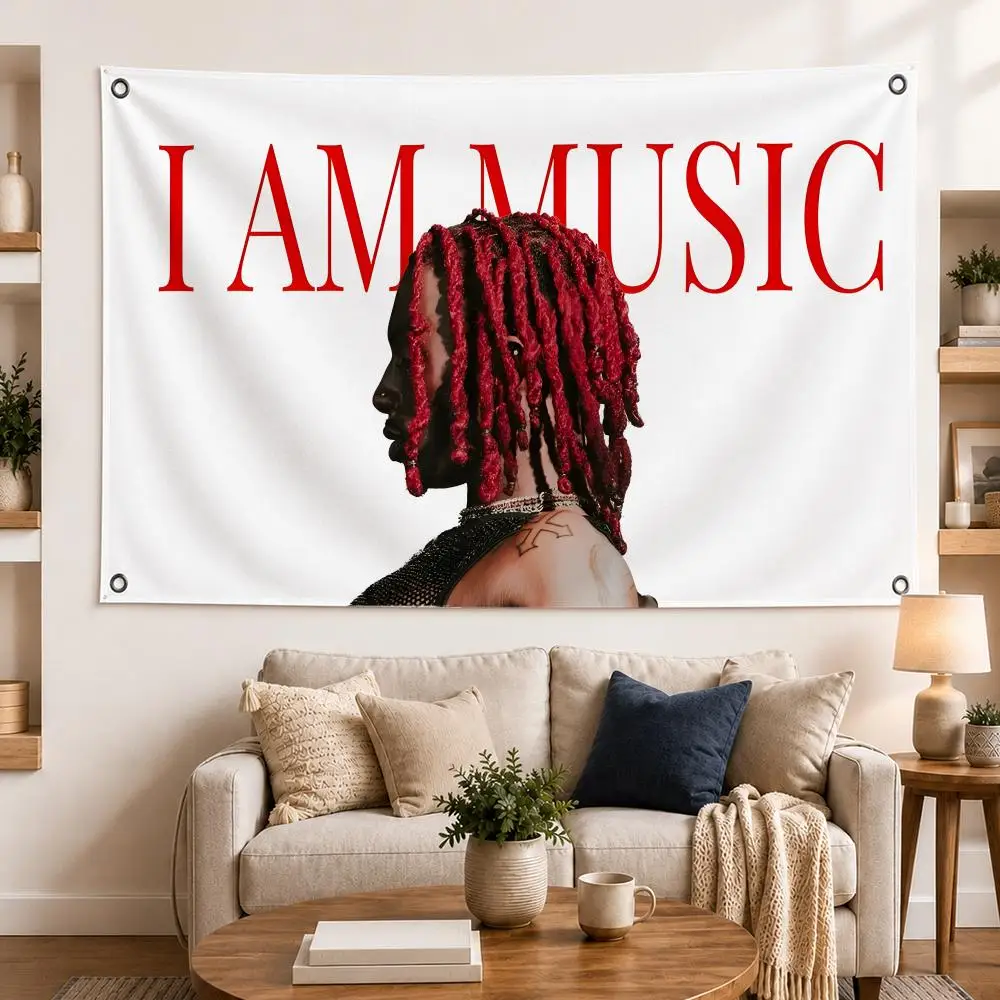 rapper singer P-Playboi Carti Flags Horizontal High Density Knitted Fabric European Simple For Durable Outdoor Indoor Use