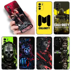 Game Call Of D-Duty Black Silicone Phone Case For Xiaomi POCO X3 X4 NFC F4 GT F5 F6 M3 M4 M6 X5 X6 Pro 5G M5 C55 C65