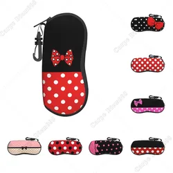 Cute Cartoon Mouse Charater Polka Dots Women Sunglasses Box Eyeglass Case Glasses Bag Eyewear Accessories One Size Print