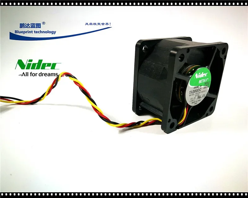 

pa 50*50*32 мм Nidec 5032 B35456-58DEL1 12 В с двойным шарикоподшипником 5 см вентилятор для сервера Dell