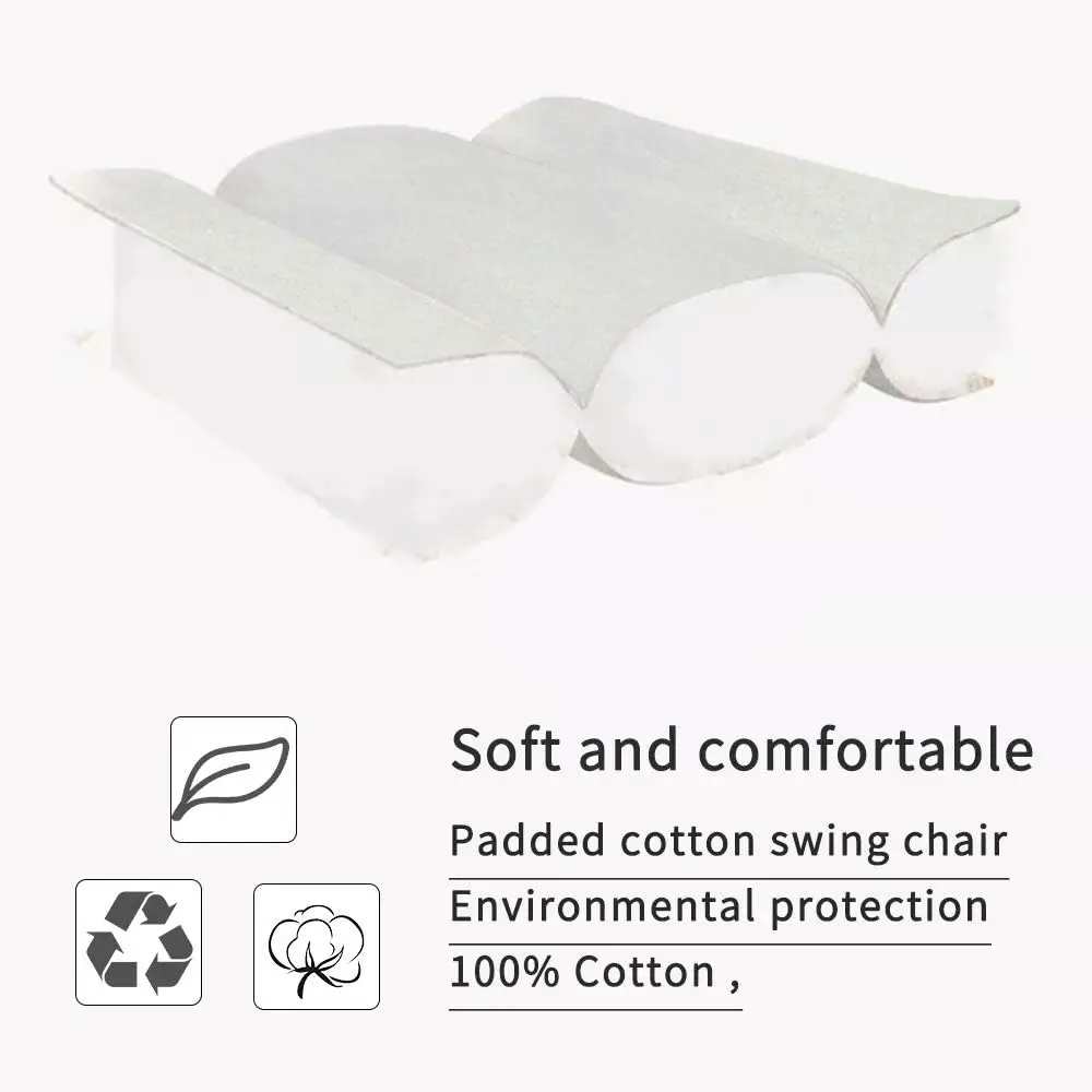 Support de chaise en acier robuste pour intérieur et extérieur, support de hamac gris, comprend une grande balançoire intérieure, charge maximale de 500 lb