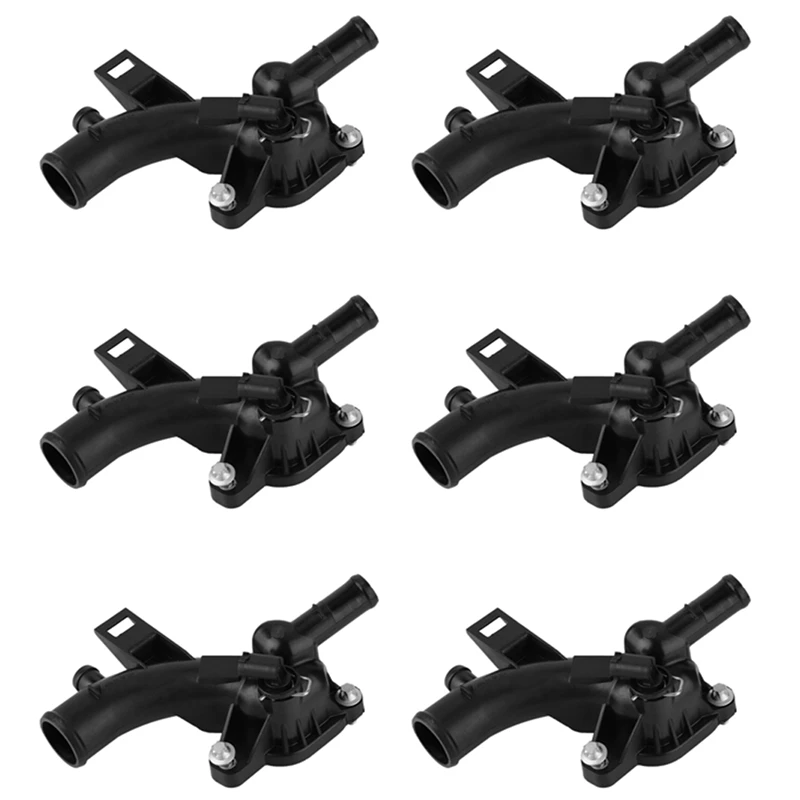 6X Car Thermostat Housing Water Pump Outlet 25192985 For Opel Astra J Adam Corsa D /Meriva B A14xel A14xer