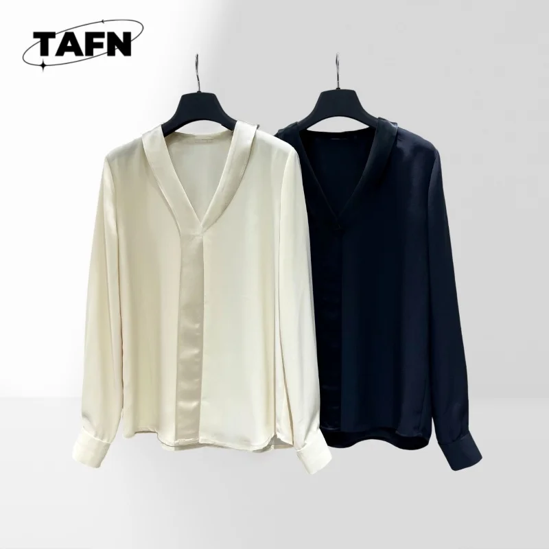 

Рубашка-универсал с множеством карманов, повседневная женская рубашка в горошек с длинным рукавом, свободного кроя, блузка с длинным рукавом, оверсайз, свободный крой AH01126