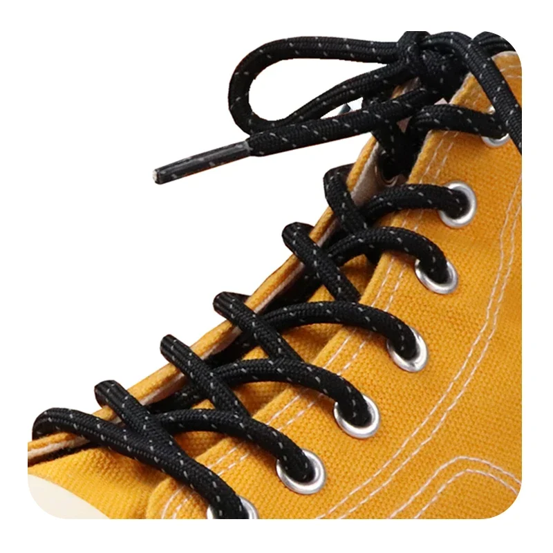 Coolstring 4.5MM New Flat Reflective Shoelace Athletic Safety Sneaker Rope Running Safety Boots Lace 350 Zapato Decoracione