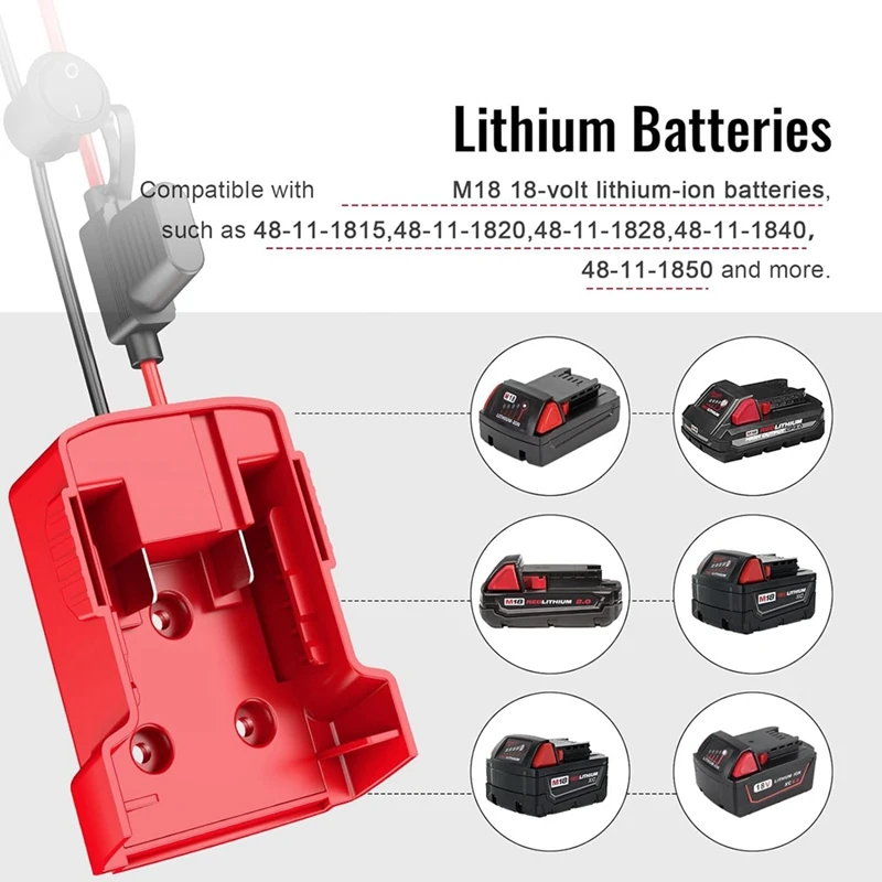 3 pacotes de adaptador de rodas elétricas para m18 adaptador de bateria rodas elétricas kit conversor de bateria para diy rc carro brinquedos robótica