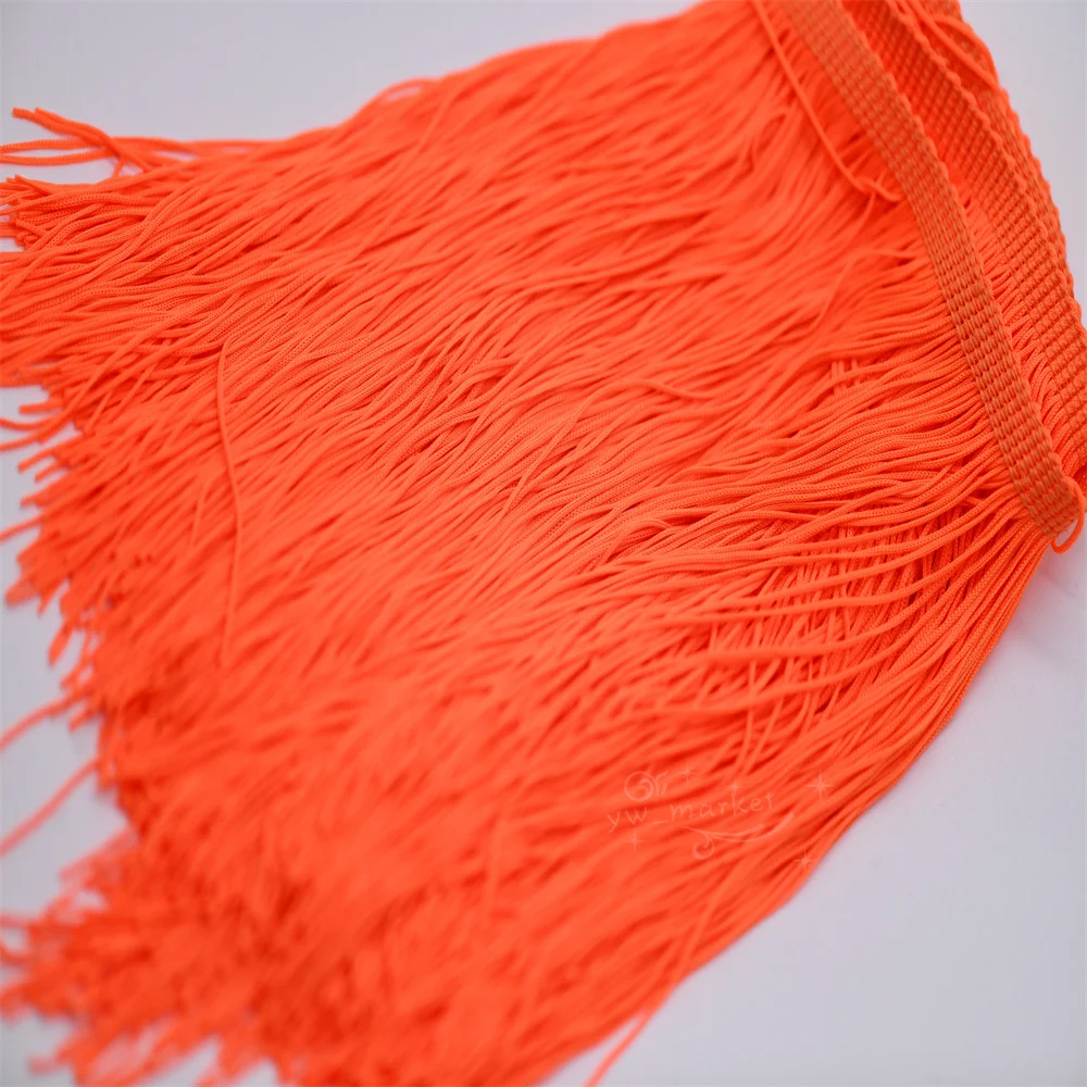 20cm wide Tassel chinlon Lace Trim Ribbon Fringe Lace Latin dance skirt curtain fringes for sewing DIY Accessories