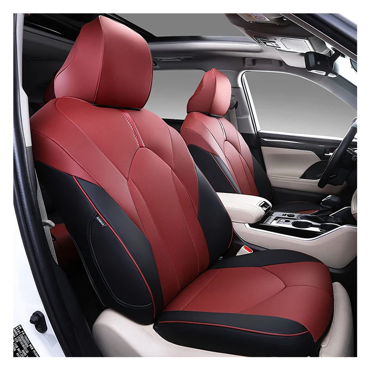 

Full Set Waterproof Car Seat Protector Leather Original Custom Car Seat Cover for 2020-2022 Highlandercustom