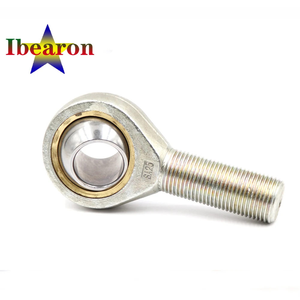 1PCS SA10T/K SAL10T/K Self-lubricating Rod End Bearings Male Thread Steel On Ptee-metallic Fabric Maintenance Free