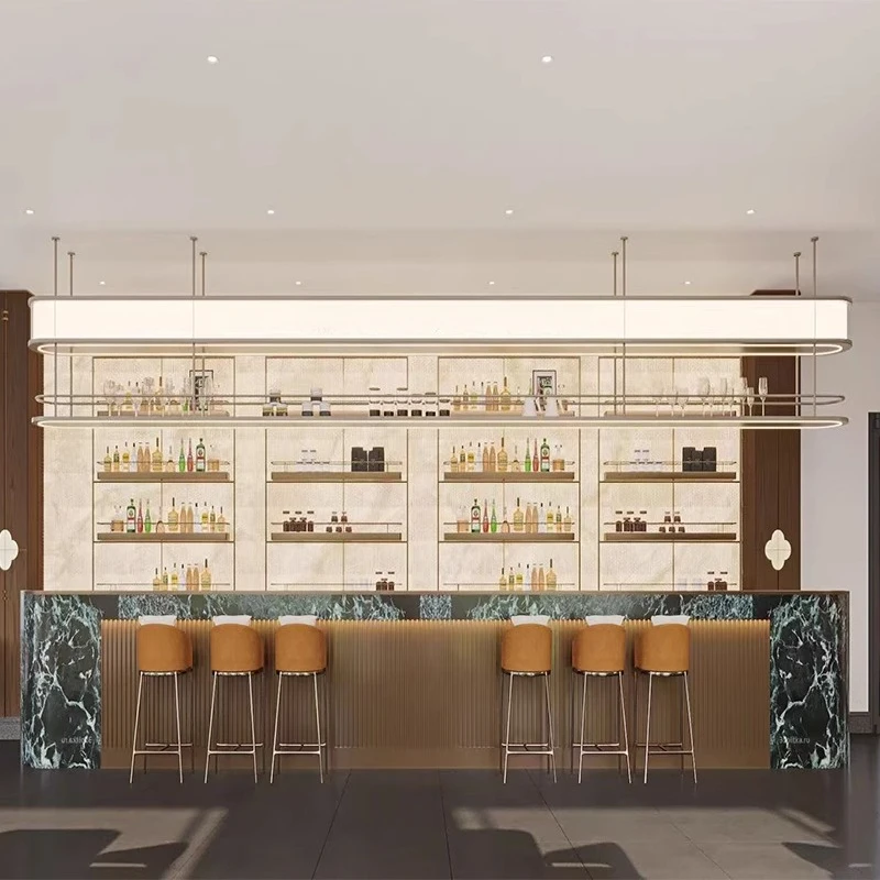 

Commercial Metal Bar Cabinet Wine Rack Coffee Shelf Bar Cabinet Wine Rack Storage Metal Botellero Vino Drinking Bar Furniture