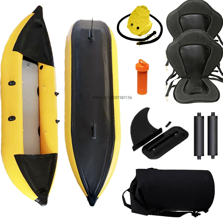 

Популярный гребной каяк из ПВХ, индивидуальный размер, 3 м, 4 м, надувная рыбацкая лодка со всеми аксессуарами