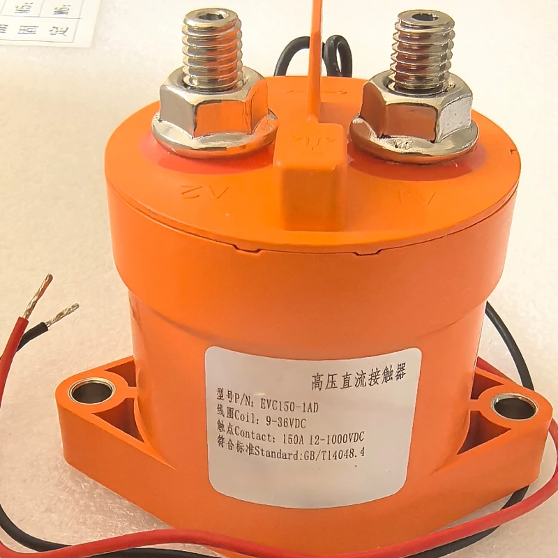 

High Voltage DC Contactor EVC150-1AD Coil 9-36V Contact 1000VDC150A Relay