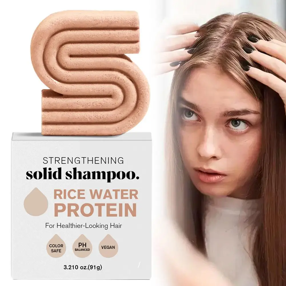 Reiswasser Shampoo Riegel für Haarwuchs natürliches Haar wachstum Shampoo Barrice Shampoo Riegel zur Stärkung von schwachem oder geschädigtem Haar