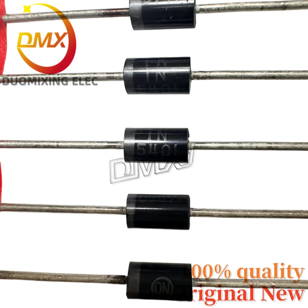 100PCS/LOT 100% Original 1N5401 1N5401RLG DO-201AD ON 3A 100V Rectifier Diode