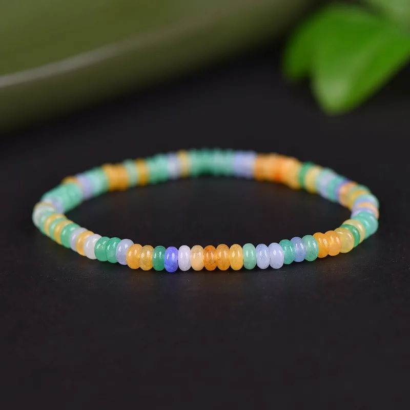 

Новый трехцветный браслет из натурального золота, шелка и нефрита, изысканные и маленькие модные ювелирные изделия-браслет