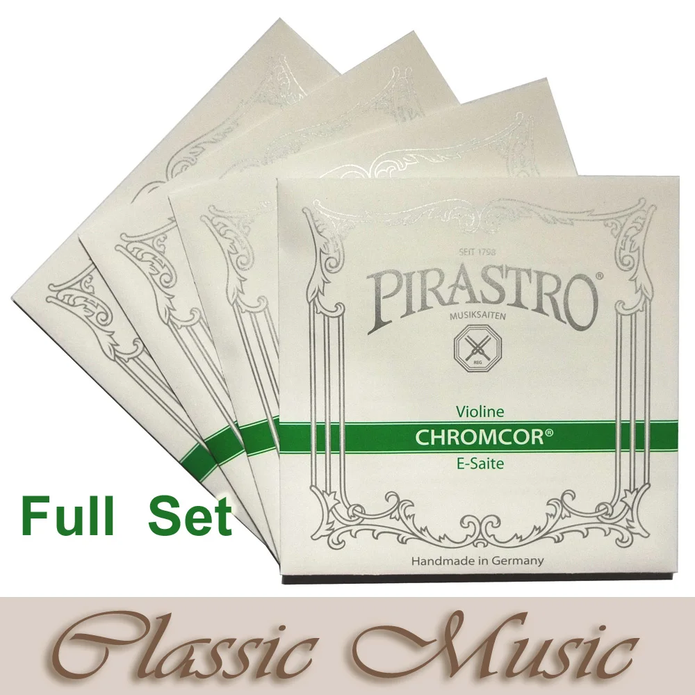 Pirastro Chromcor Violin Strings Full  Set (319020) , Set Ball End ,Original Made in Germany,4/4