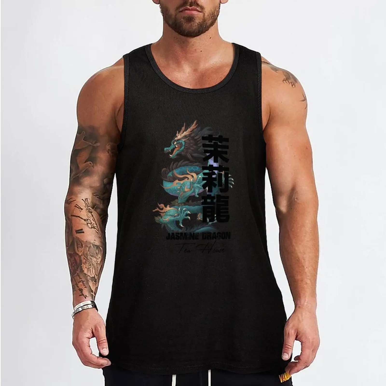 Jasmine Dragon Tea House Tank Top gym clothes for man T-shirt men summer clothes man 2024