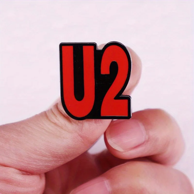 Rock Music Moon U2 Brooch Music Enthusiast Badge Support Hat Accessory Collar Pin