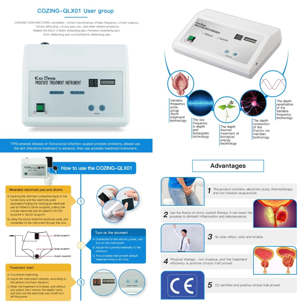 

Advanced Prostate Massager Men TENS Stimulation Magnetic Therapy Rechargeable
