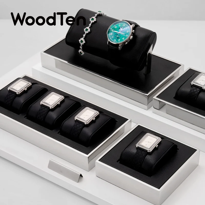 WoodTen Watch Stand Holder Metal Display Stand Watch Display Props Window Watch Display Bracelet Storage Jewelry Organizer