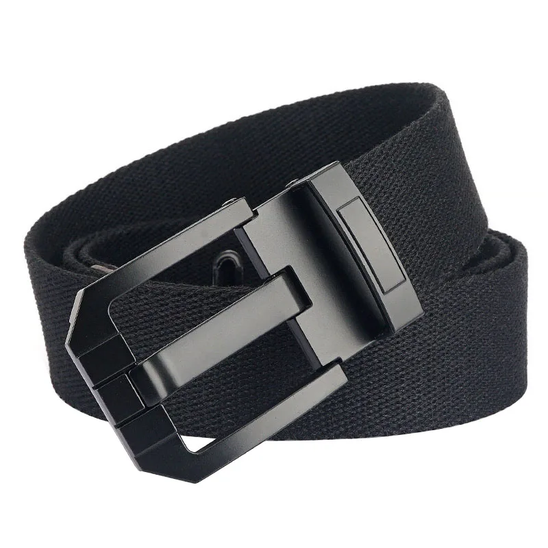 Fashion Design Pin Buckle Belt Quality Alloy Buckle Men Belt Outdoor Casual Men and Women Canvas Belt Universal for All Seasons