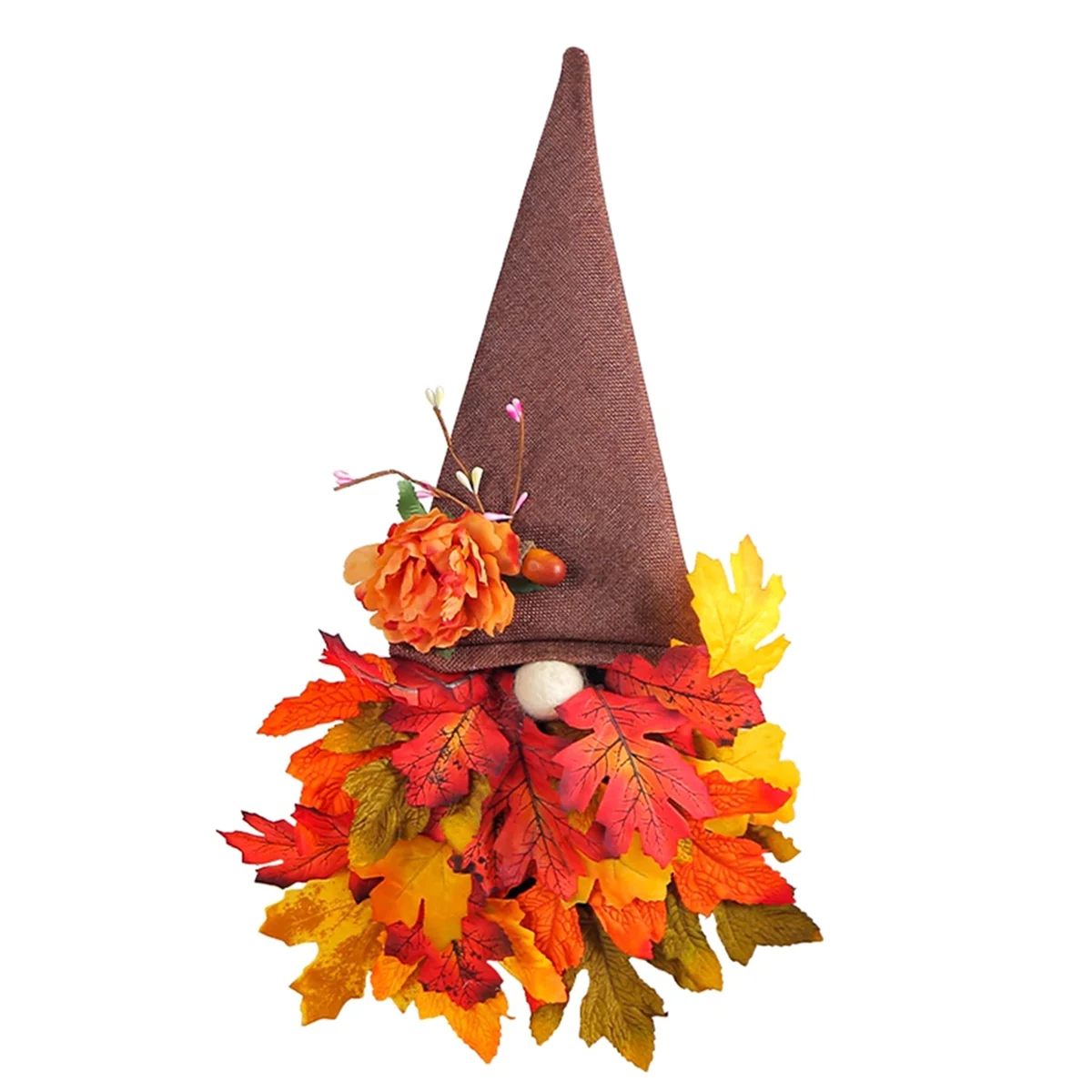 Fall Wreath for Door Decor,Fall Sign with Maple Leaf Fairy for Autumn Harvest Thanksgiving Front Porch Wall Mantel Fall