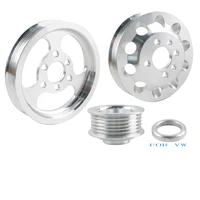 Juego de polea ligera para coche, Correa OEM para MK4, VW, Jetta, Golf, GTI, GLI, 1,8 T, 2,0, 20V, 3 piezas