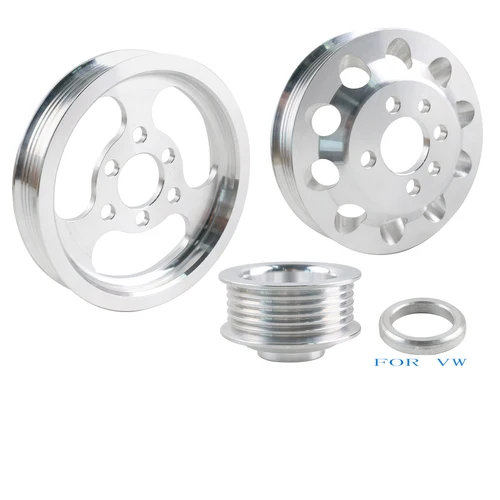 Juego de polea ligera para coche, Correa OEM para MK4, VW, Jetta, Golf, GTI, GLI, 1,8 T, 2,0, 20V, 3 piezas