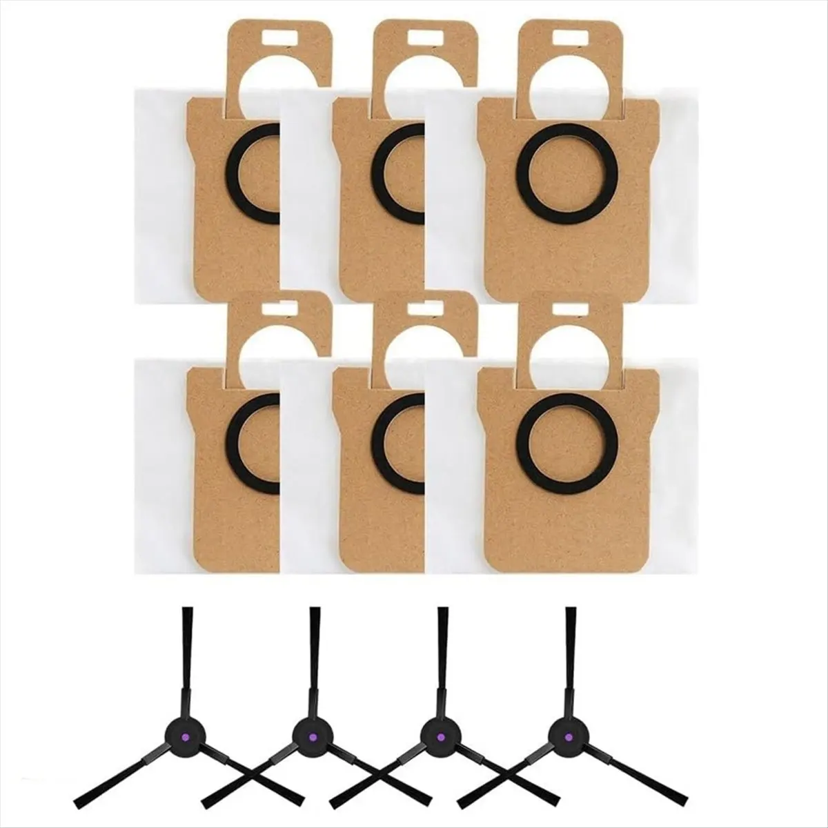 A382U Aug. Replacement Parts for P20 PRO Robtic Vacuum Cleaner Accessories Kit, Side Brush Vacuum Bags