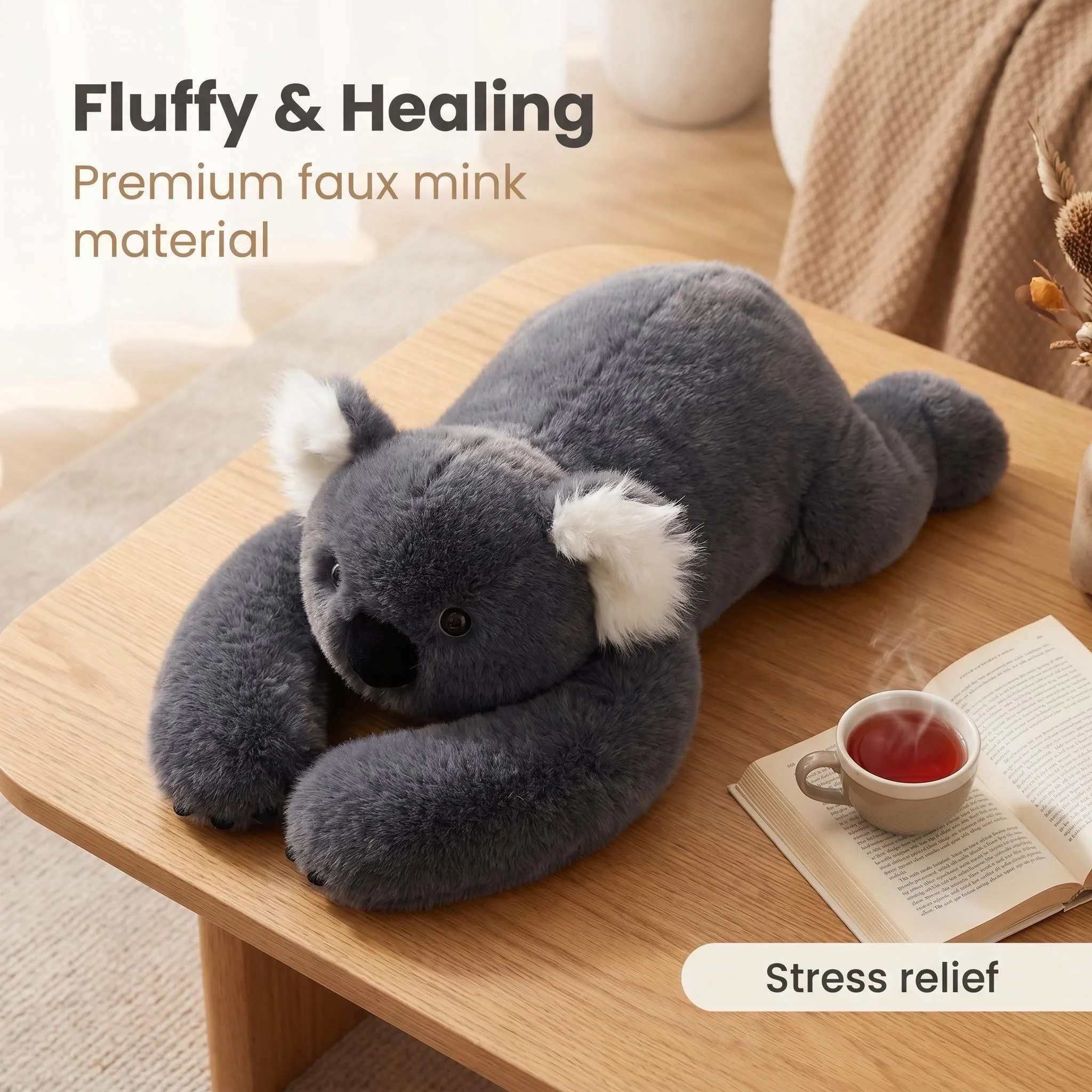 

65cm/1kg Koala Weighted Plush Toy Hand Particle Weighting Boy and Girl Birthday Gift Home Companion