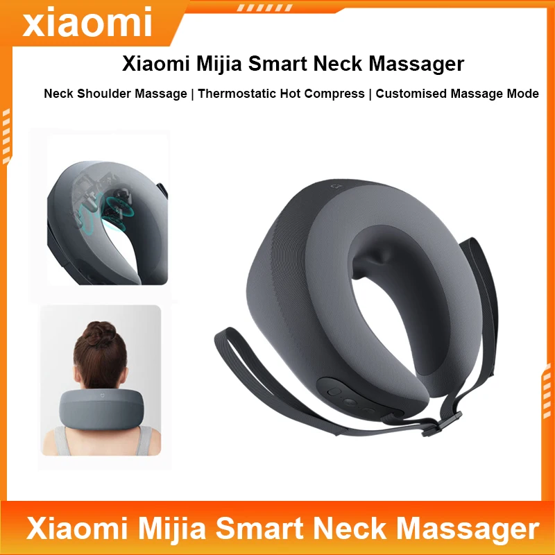 

NEW Xiaomi Mijia Smart Neck Massager Shoulder and Neck Integrated Massage constant temperature Hot Compress MiHome APP Control