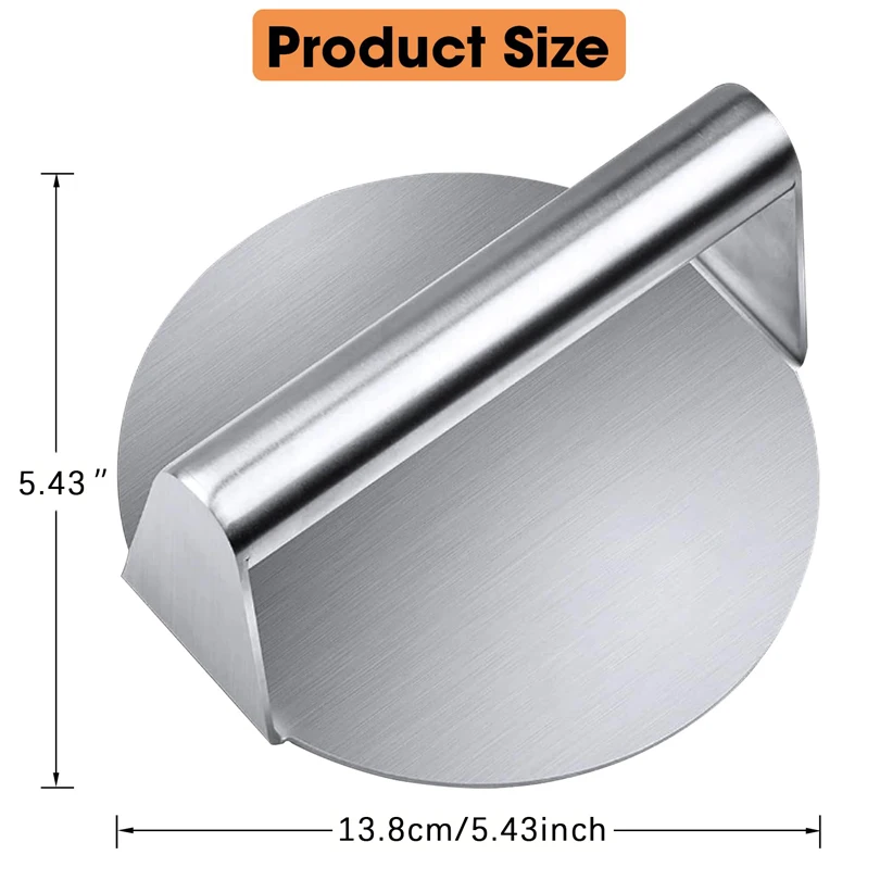 Prensa para hamburguesas de acero inoxidable, prensas para hamburguesas, molde para carne para carne Deli, accesorios de cocina, triturador de carne Circular