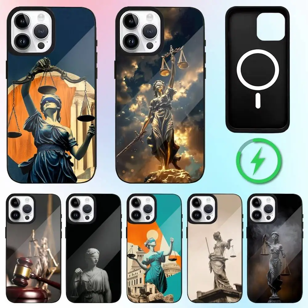 

Justice Law Lawyer Judge Phone Case For iPhone17,16,15,14,13,12,11 Plus,Pro Max Magnetic Magsafe Wireless Charging