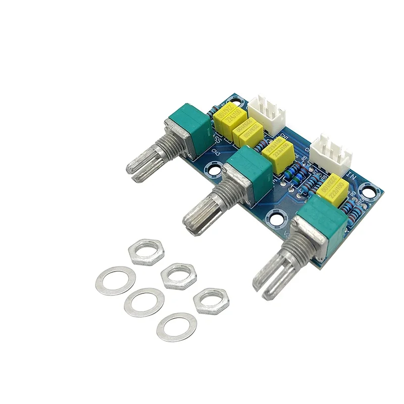 Diy Electronic PCB Board Passive Tone Board Amplifier Preamp Power Module Low High Sound Amplifier Board Adjustment Electonic