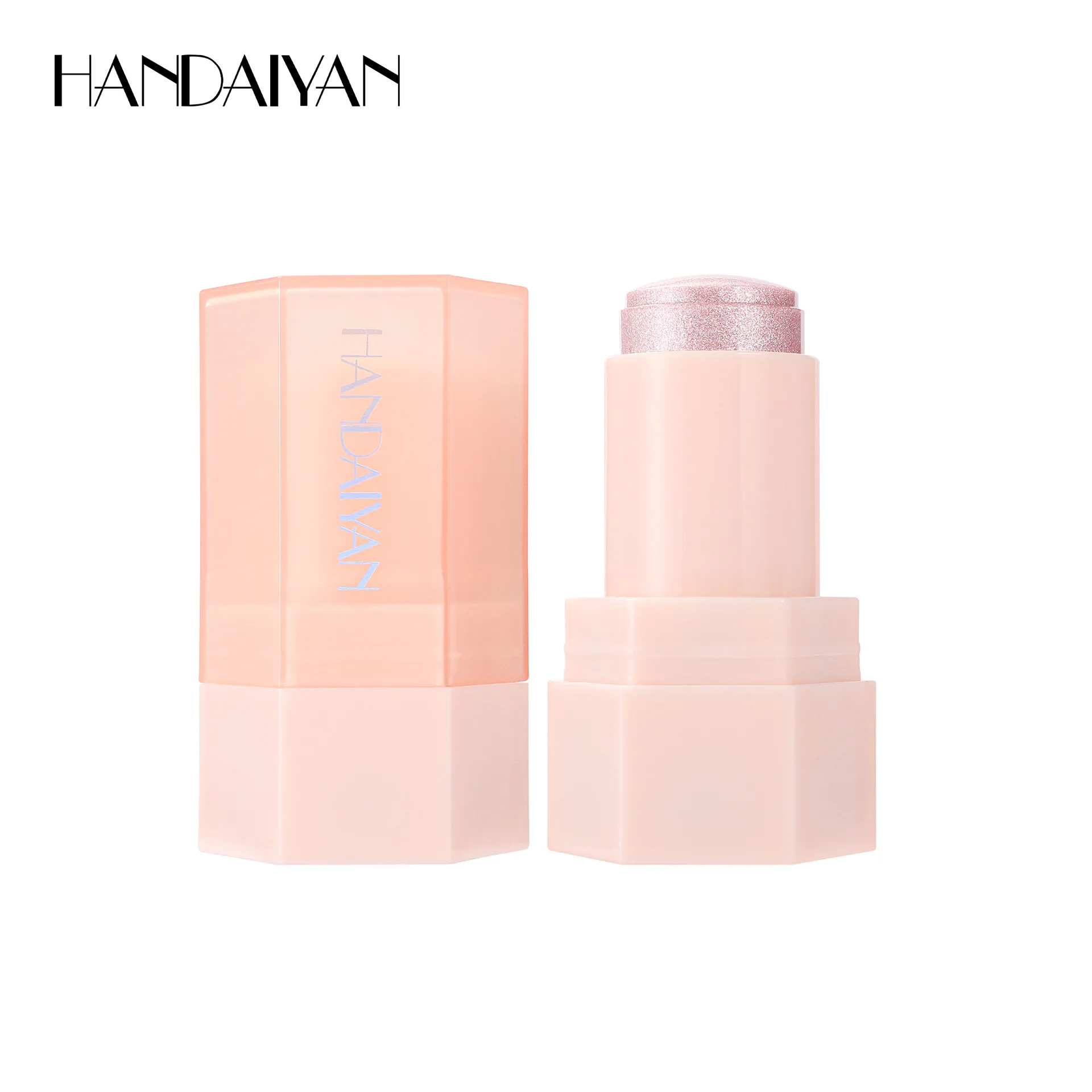 6 Farben Shimmer Jelly Highlighter Stick Dreidimensionales Gesicht Leuchtender Körper Seidig glatt Zart Glitzer Langlebiges Make-up