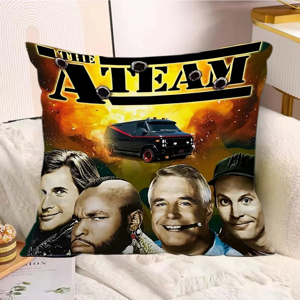Classic TV Series Pillow Covers Cartoon Sofa Decorative Home Double-sided Printing Short Plush Cute Cushion The A-Teams Cover