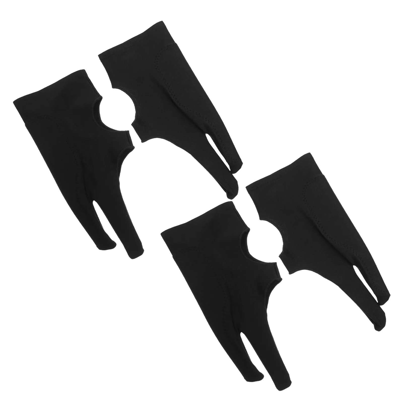 

Комплект из 4 перчаток для рисования с 2 пальцами, для левой и правой руки, предотвращающие разводы, для плавного скольжения на планшете – дышащие, для цифрового искусства