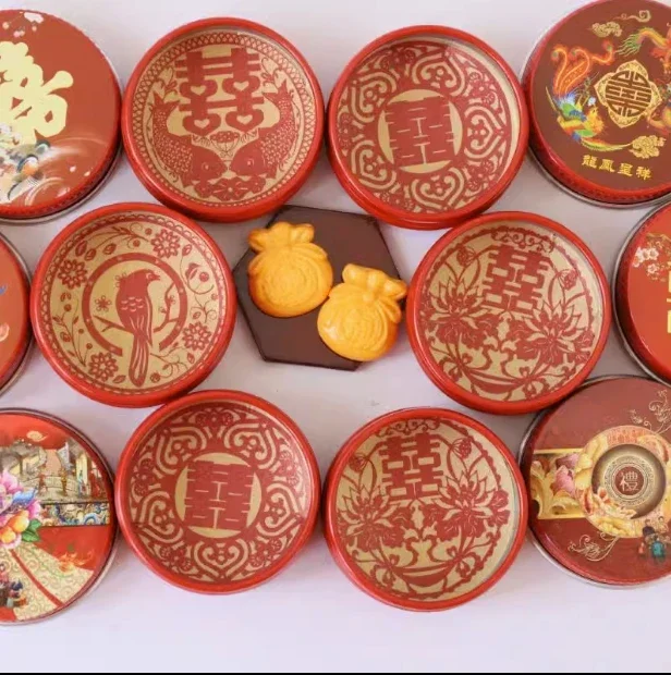 Boîte à bonbons en argile faite à la main, maison de beurre, ensemble de dot de mariage chinois, enveloppe rouge, fenêtre, décalcomanie, ark, modèle de jouet pour la maison, jeu OB11, 1:12