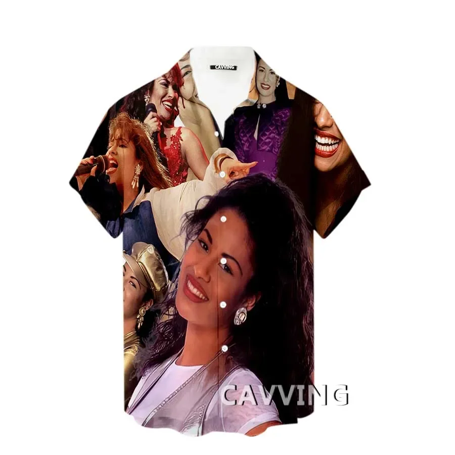 

CAVVING 3D Printed Selena Quintanilla Fashion Casual Shirts Men's /Women's Short Sleeves Loose Breathable Shirts KK2