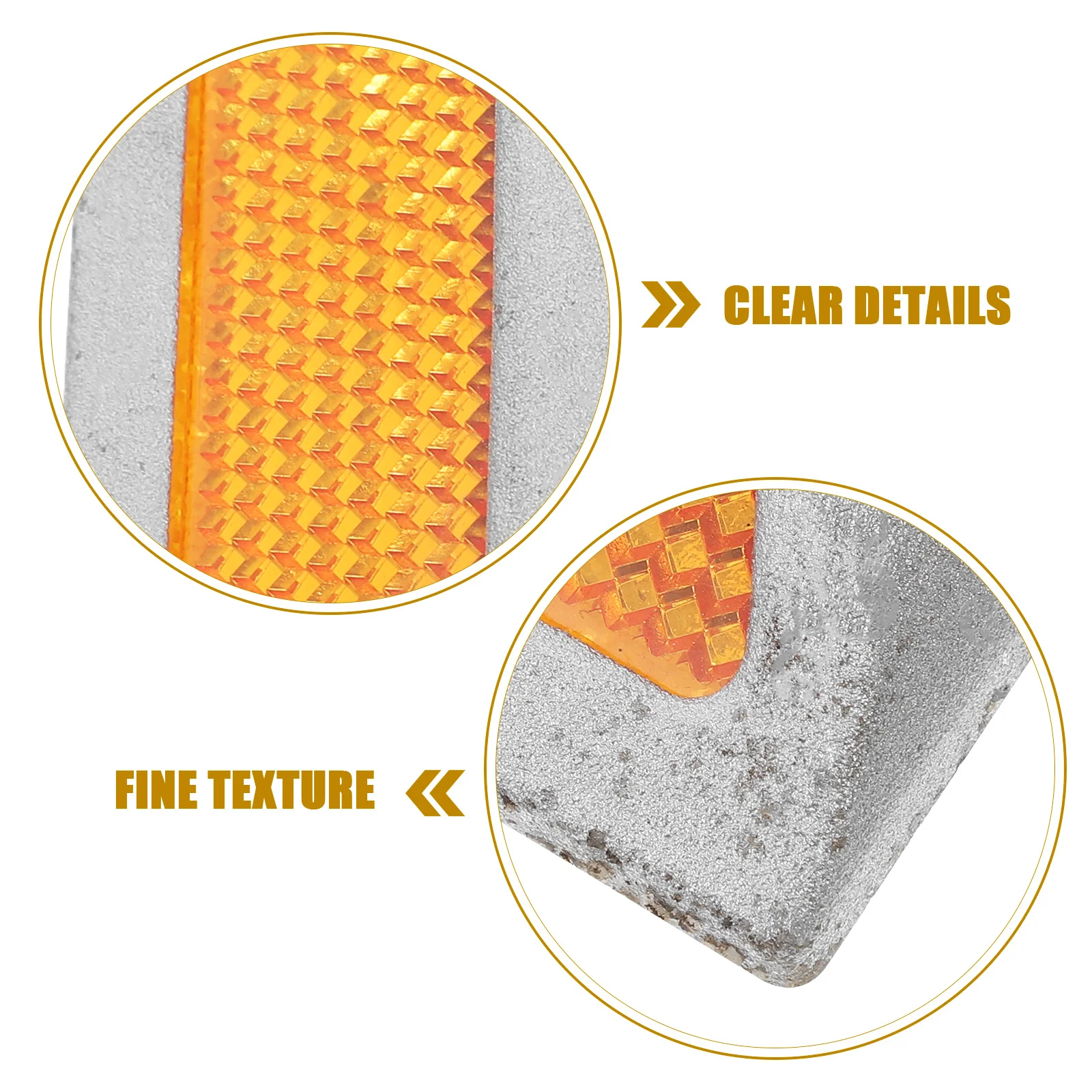2 قطعة عاكسات الطريق علامات درب عاكسة للشارع المتقاطع الأرصفة وقوف السيارات المقطورات صناديق البريد معدن دائم #3