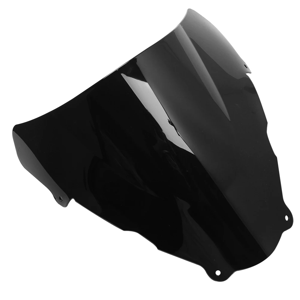 Black ABS Double Bubble Motorcycle Windshield Windscreen Screen For Suzuki SV650 SV650S 1999‑2002 Racing Fairing Wind Deflector