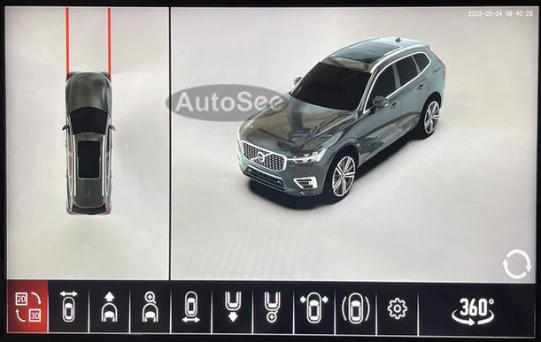 for Volvo XC60 XC40 V40 car 360 degree camera bird eye 3D panoramic mirror blind spot view surround parking reverse 4K dash DVR