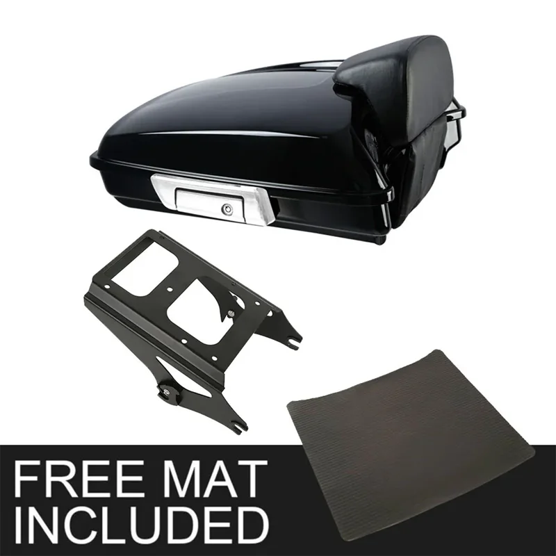 

5.5" Razor Pack Trunk w/ Mount Rack Fit For Harley Tour Pak Street Glide 09-13