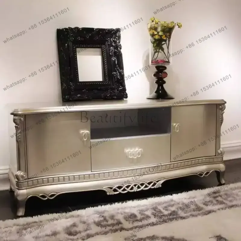 PJ  Italian Wooden Tv Cabinet Simple Hiding Narrow Unique Indoor Tv Stands